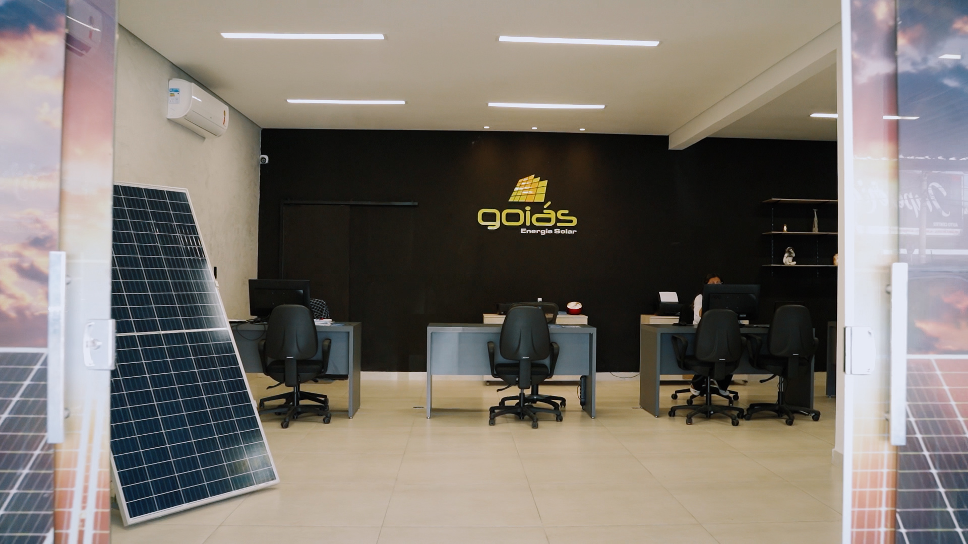 Showroom da Goiás Energia Solar no Jardim América em Goiânia